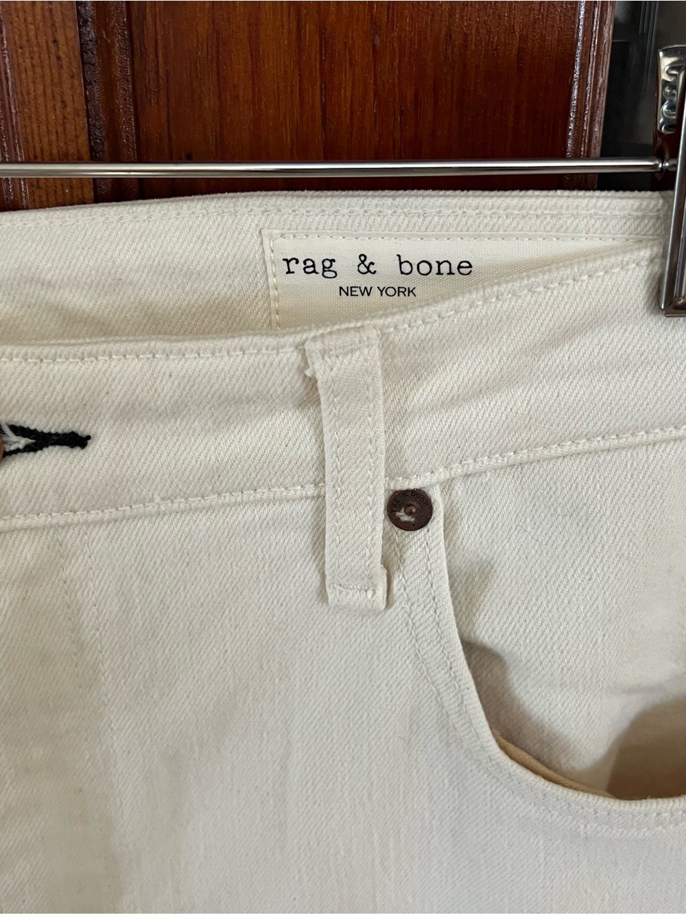 RAG & BONE NINA HIGH RISE JEANS NATURAL ECRU NWT